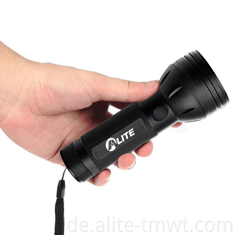 Heiße schwarze leichte Laterne -Hand gehalten ultraviolett 395 nm 51 LED UV -Torch